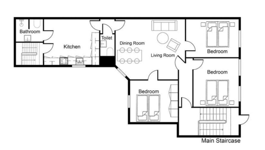 Xl Flat W 3 Bedrooms By Kings Garden In Cph City Kodaň Exteriér fotografie